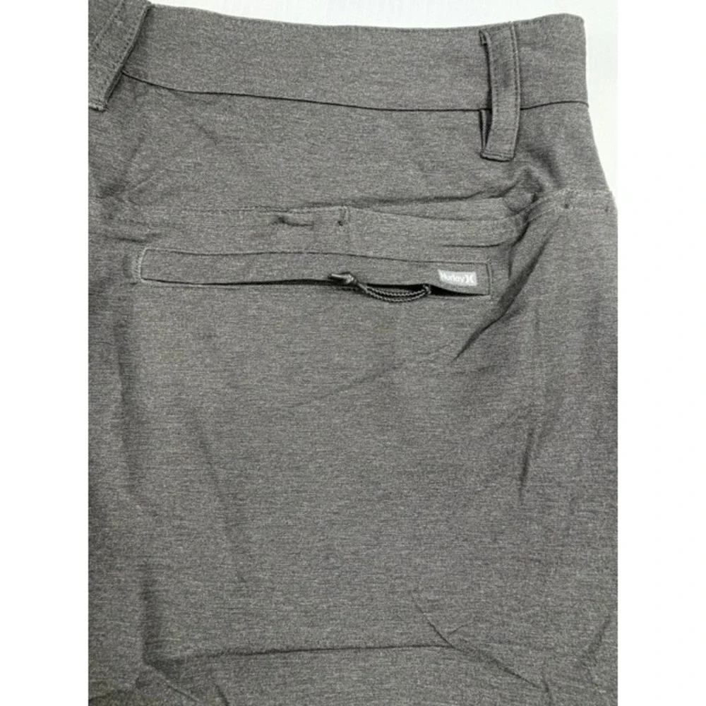 Hurley Shorts Mens 33 Phantom Static Walkshorts Black Grey Stretch Gorpcore